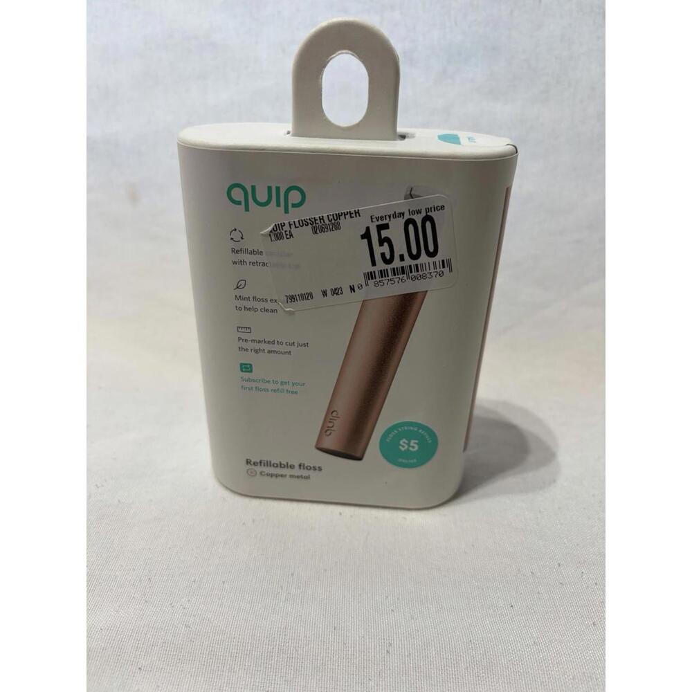 Quip Metal Refillable Floss Copper